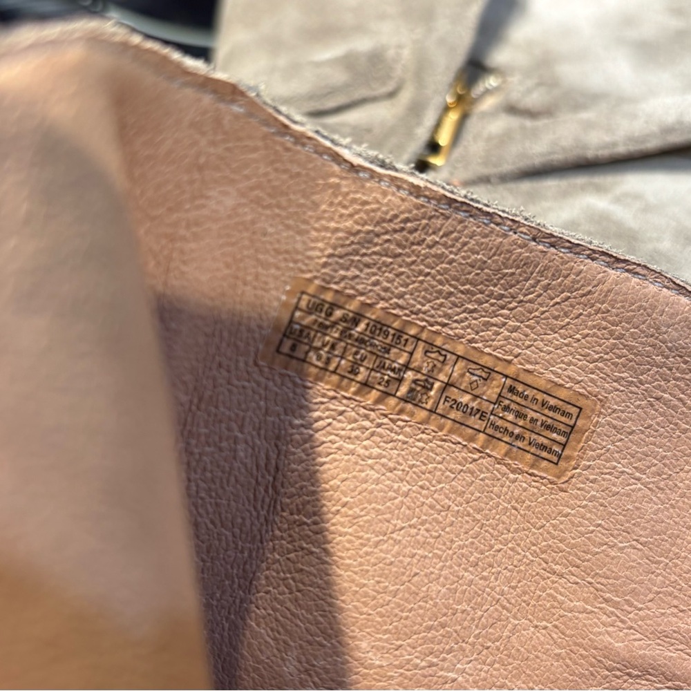 UGG Kelby Gray Ankle Boots with Buckle Design - Picture 7 of 8